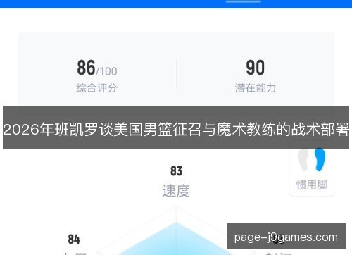 2026年班凯罗谈美国男篮征召与魔术教练的战术部署 2026年班凯罗谈美国男篮征召与魔术教练的战术部署